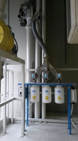 Préleveur d'échantillon sur conduit de transport pneumatique