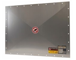 évent d'explosion plat