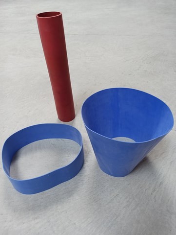 Manchette en silicone bleu manchette en silicone rouge