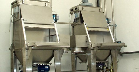 Trémie vide sacs avec filtration intégrée